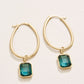 Spartina 449 Chateau Hoop Earrings-Navy