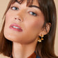 Spartina 449 Ruffle Hoop Earrings- Gold