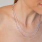 Rizen Mini Chain Breaker Cross Necklace-Silver