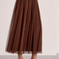 Elan Tulle Skirt-Chocolate