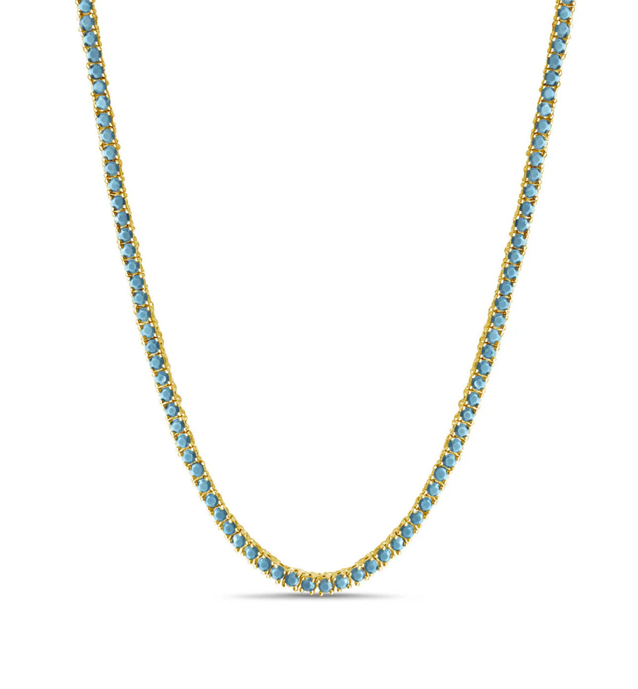 LeMel Turquoise Tennis Necklace-16"