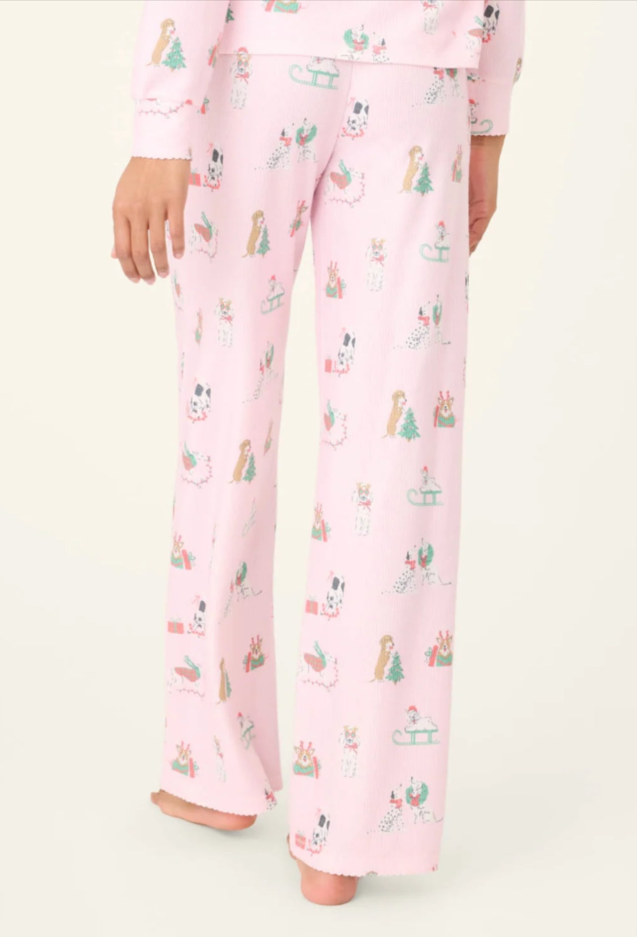 PJ Salvage "Peace & Pawlidays" Dog Print Pant