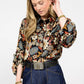 Ivy Jane "Midnight Floral" Top-Black