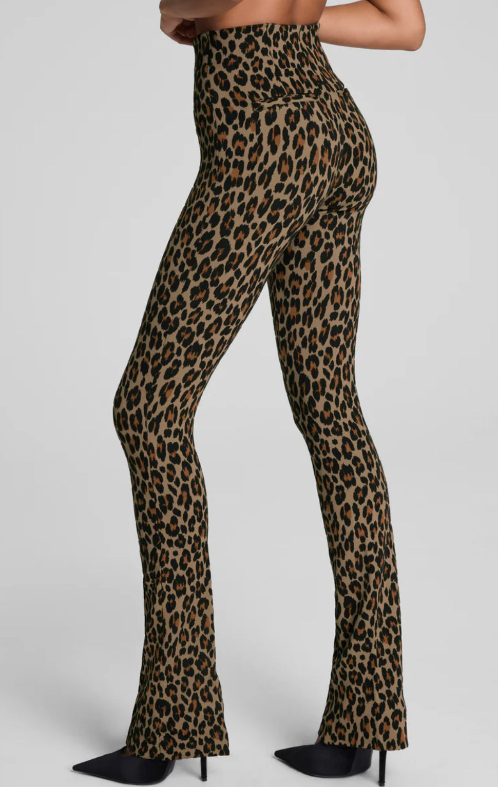 Spanx SPANXsupersmooth™ PerfectFit Ponte Micro Flare Pant-Light Leopard Print