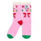 Shiraleah "Merry & Bright" Socks-Pink