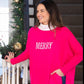Mersea "Merry" Catalina Crewneck-Hot Pink