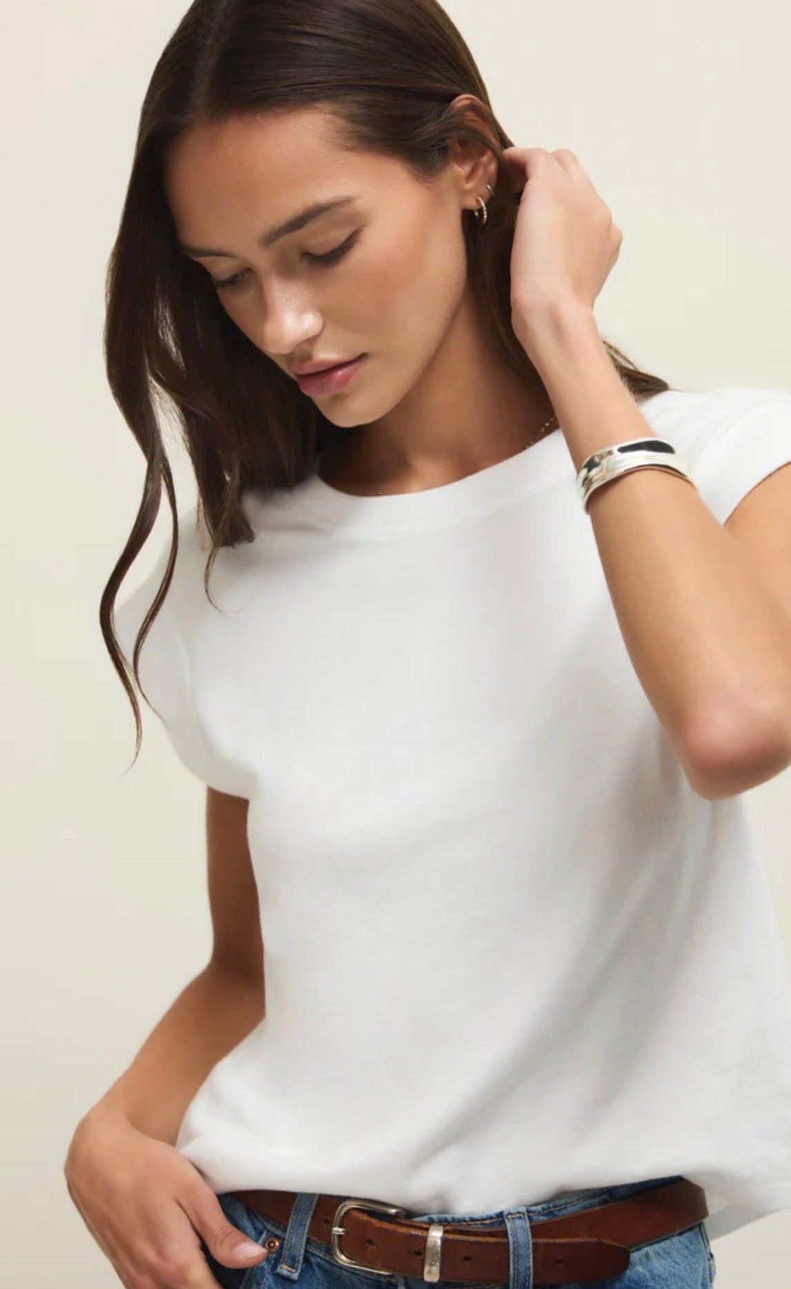 Z Supply Camino Jersey Top- White