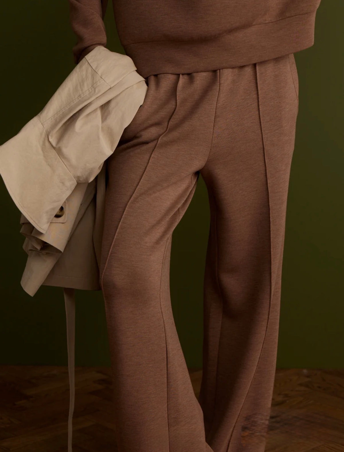 Varley “The Wide Leg” 30” Pant- Golden Bronze Marl
