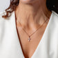 Rizen Luminous Cross Pendant Necklace-Gold