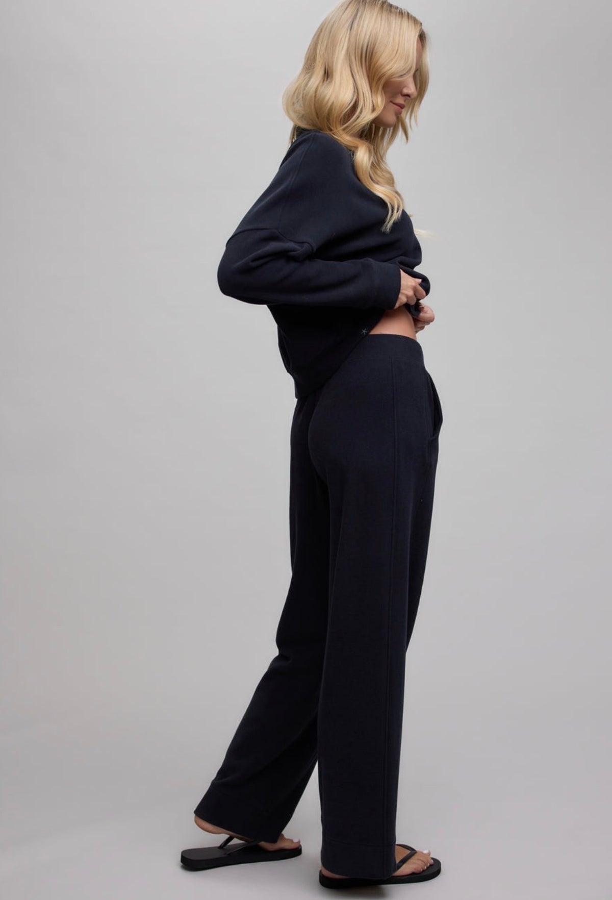 Barefoot Dreams Brushed Fleece Pant-Black