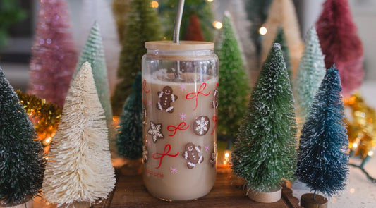 Pippi Post "Gingerbread Cookies" Christmas Glass Can