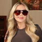Diff Eyewear “Tosca III” Espresso Tortoise Brown Gradient Polarized Sunglasses
