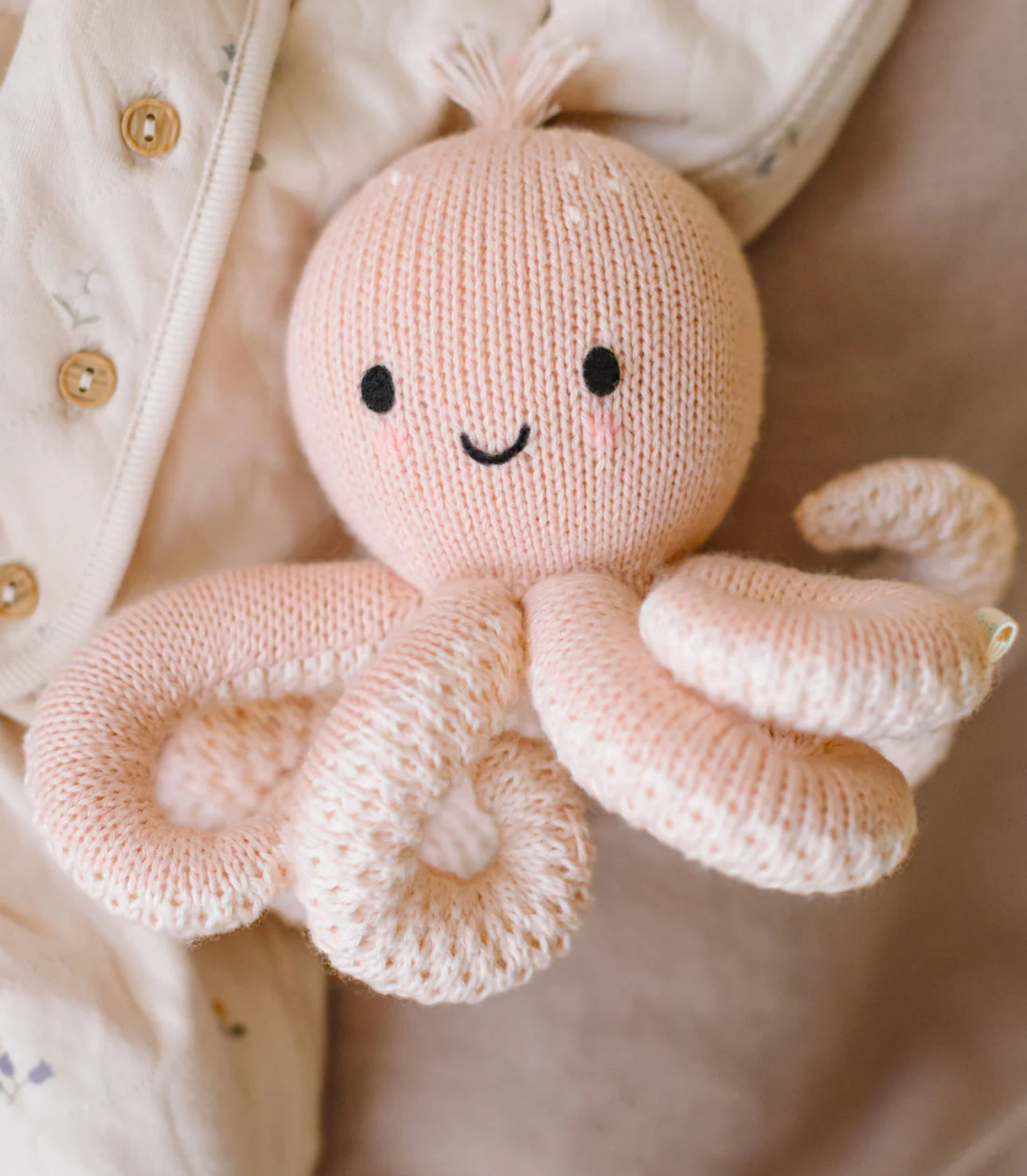Cuddle + Kind “Baby Octopus"-Soft Coral Pink
