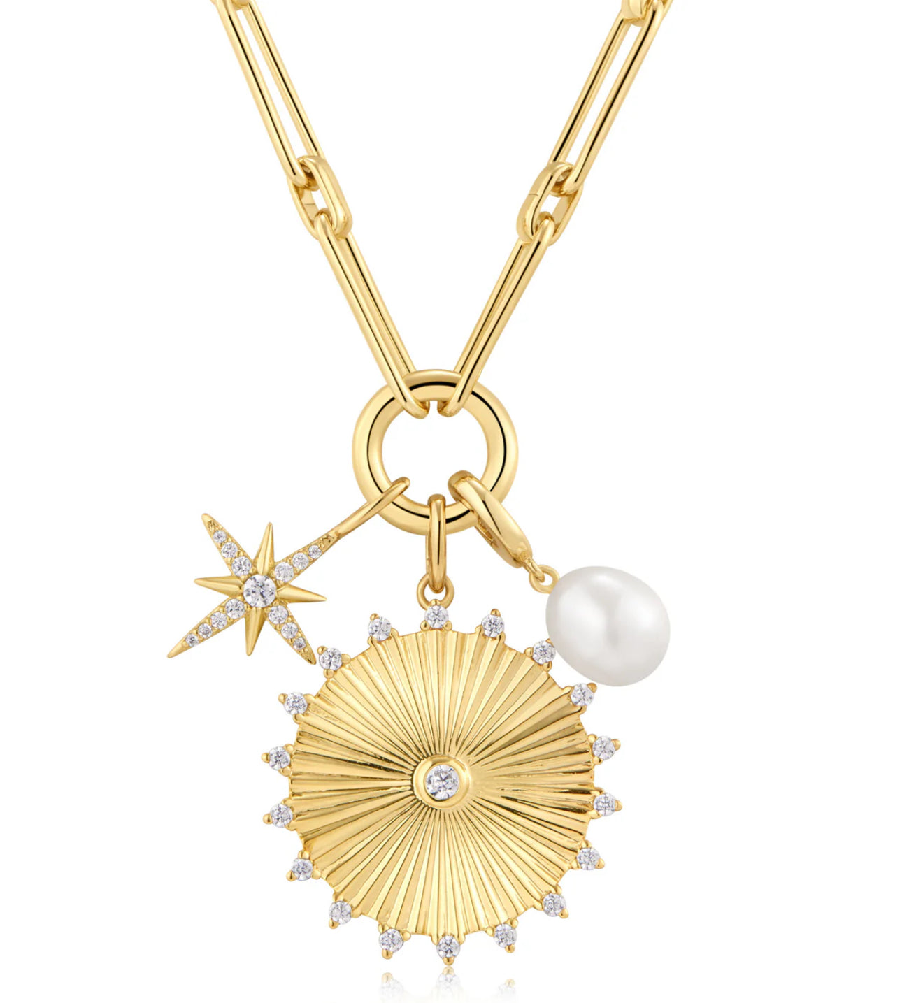 LeMel “Callie” Charm Necklace-Gold