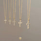 Rizen Luminous Cross Pendant Necklace-Gold