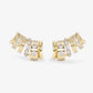 Melinda Maria "Ashley" Ear Crawler-Gold/White CZ