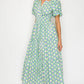 Meet Me in Santorini "Hellenic Petals" Maxi Dress-Green