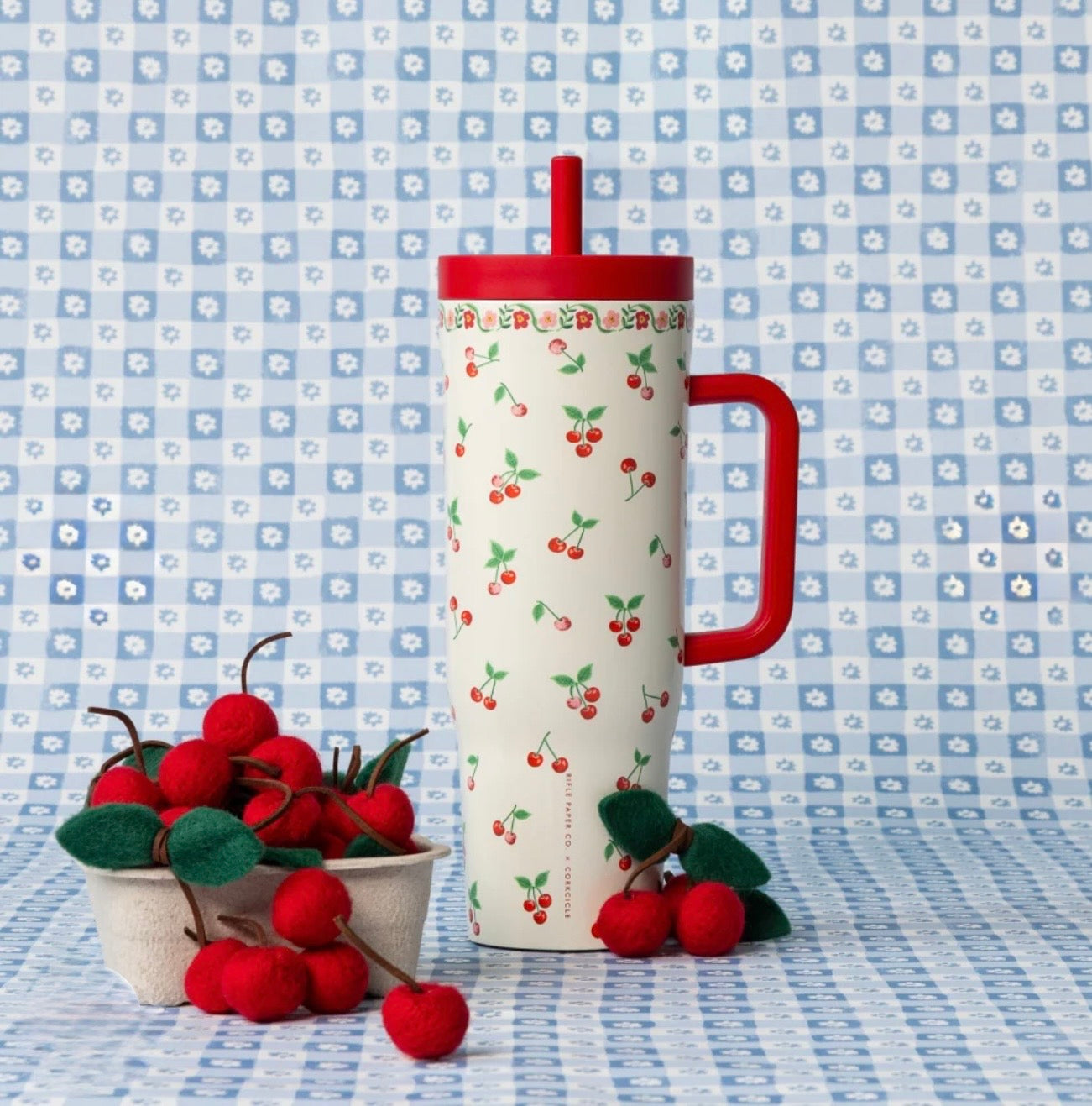 Corkcicle x Rifle Paper Co. “Cherries”- 40oz Cruiser