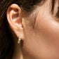Spartina 449 SP Floret Hoop Earrings 15mm- Crystal