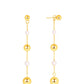 LeMel Bubble Pearl Chain Earrings