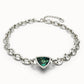 Uno de 50 "Be a Chameleon" Short Necklace-Silver/Green