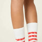 PJ Salvage Cozy Ski Jammie Classic Crew Socks-Feline Festive