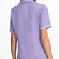 Johnny Was Henley Collared Dress-Winona (Persian Violet)