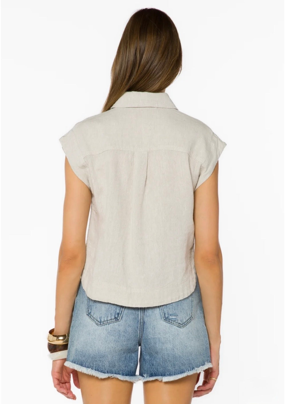 Velvet Heart "Jordan" Sleeveless Boxy Top-Rye