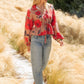 Velvet Heart “Emmalyn” Top - Desert Floral