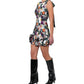 Adelyn Rae Floral Abstract Dress - Multi