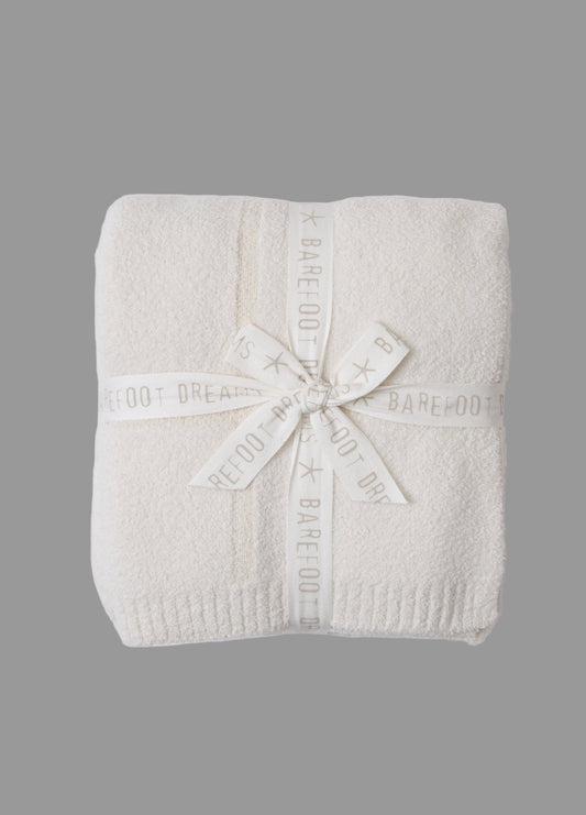 Barefoot Dreams  CozyChic® Cotton Tonal Plaid Throw - Cream