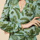 Spartina 449 "Bethany" Blouse-Serpentine Foliage-Pesto