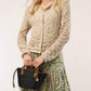 Spartina 449 "Jordyn" Crochet Cardigan-Salted Ash