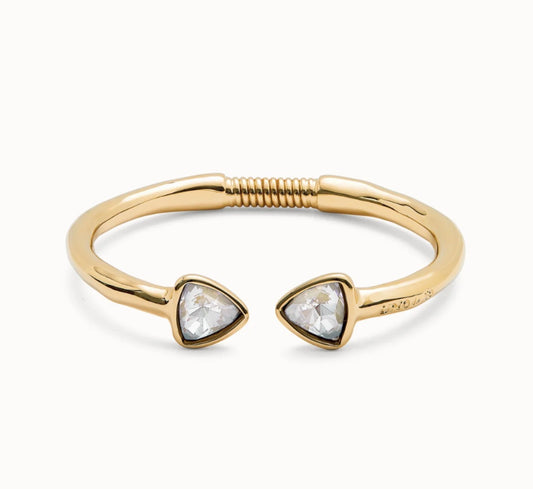 Uno de 50 "Be a Chameleon" Small Bangle-Gold/Moonstone