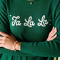 Mersea "Fa La La" Catalina Crewneck-Green