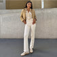Dolce Vita “Merit” Sneaker-White/Gold Leather