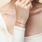 Rizen Luminous Cross Tennis Bracelet-Gold