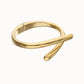 Uno de 50 "Raices" Hinged Bangle-Gold