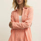 Z Supply Classic Gingham Top - Cantaloupe