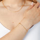 Rizen Mini Chain Breaker Cross Bracelet-Gold