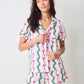 Printfresh "Ribbons & Bows" Organic Pima Modal Knit Short PJ Set-Vanilla Cream