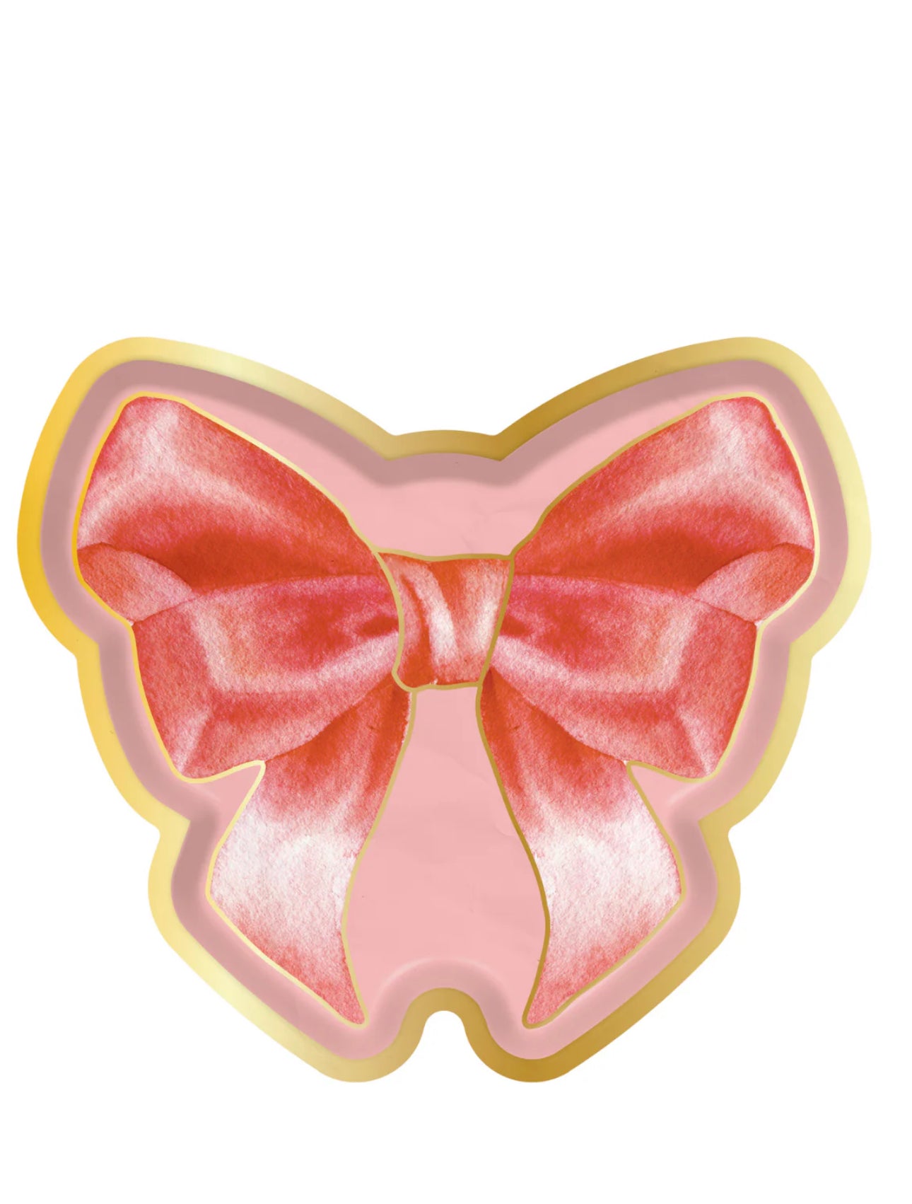 Sophistiplate Assorted Die Cut Salad Plate-Pink Bows