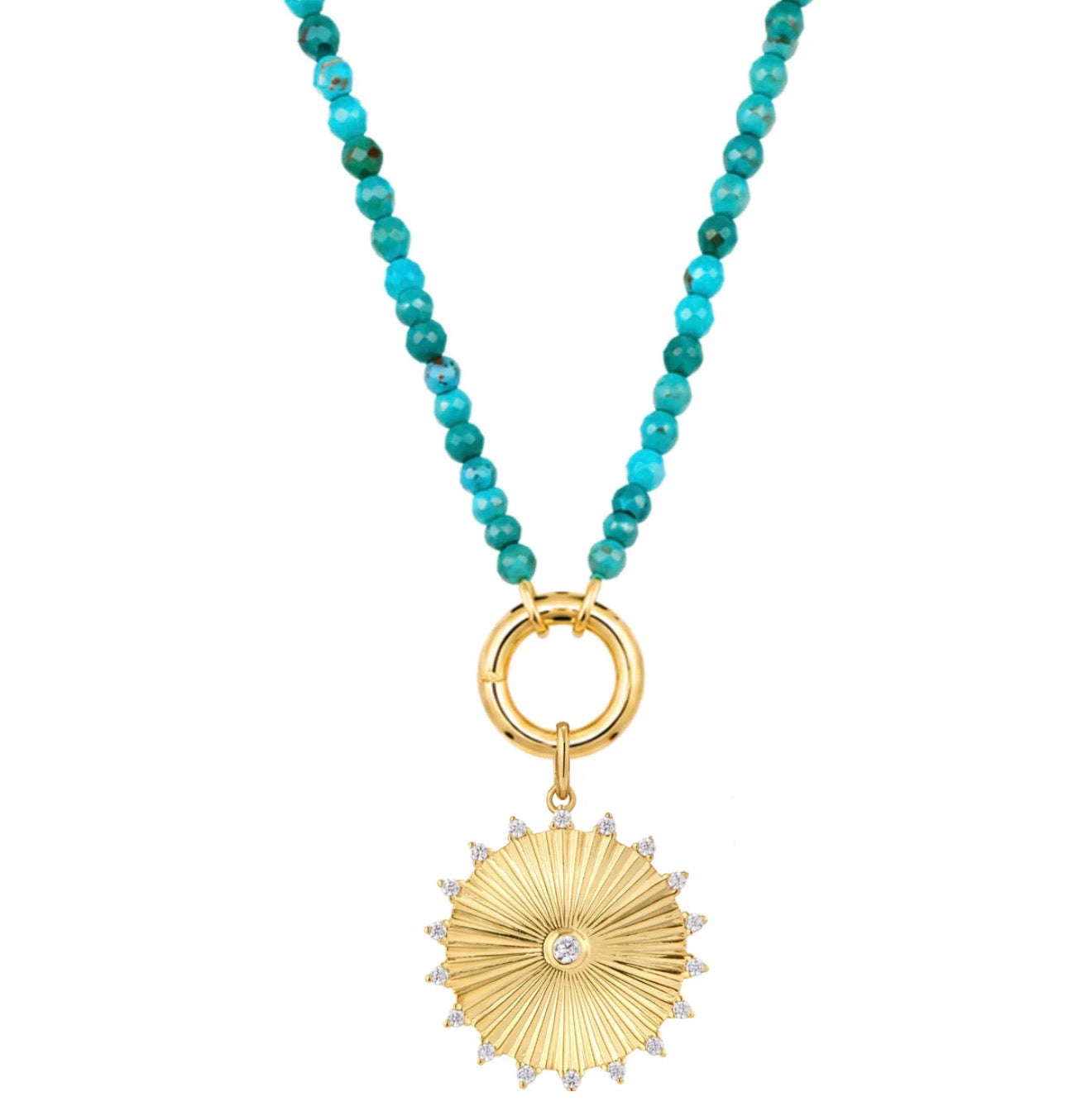 LeMel Callie Capri Turquoise Beaded Necklace