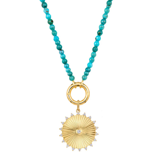 LeMel Callie Capri Turquoise Beaded Necklace