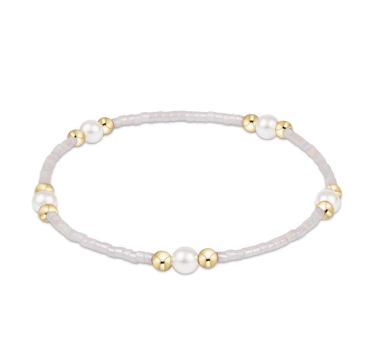 Enewton “Hope Purpose” Pearl Bracelet - Silky White