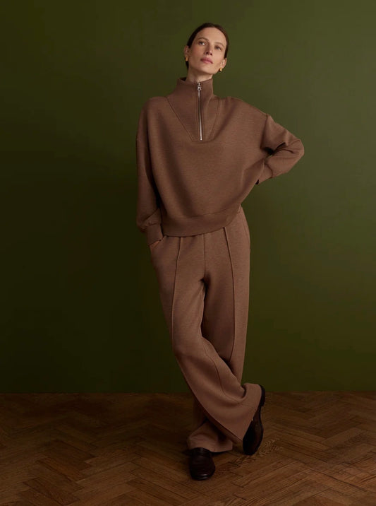 Varley “The Wide Leg” 30” Pant- Golden Bronze Marl