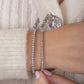 LeMel CZ Gold Tennis Bracelet-Medium 7”