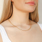 Rizen Mini Chain Breaker Cross Necklace-Gold