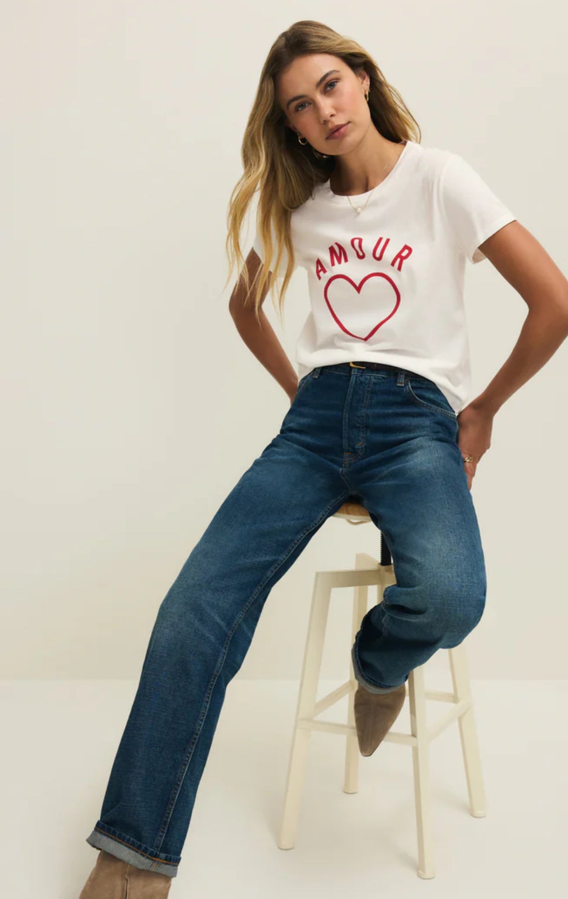 Z Supply Amour Tourist Tee-Sea Salt