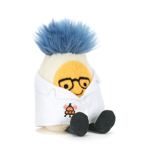 Jellycat Amuseables Boiled Egg-Scientist Outfit